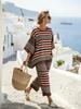 1116 Ladies Round Flower Bohemian Casual Suit Loose