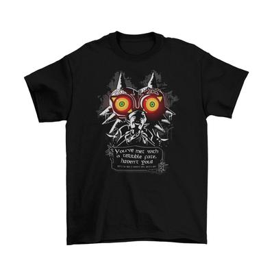 Majoras Mask Legend of Zelda T-Shirt Baumwolle Unisex Erwachsene Lustig N64 Link Neu