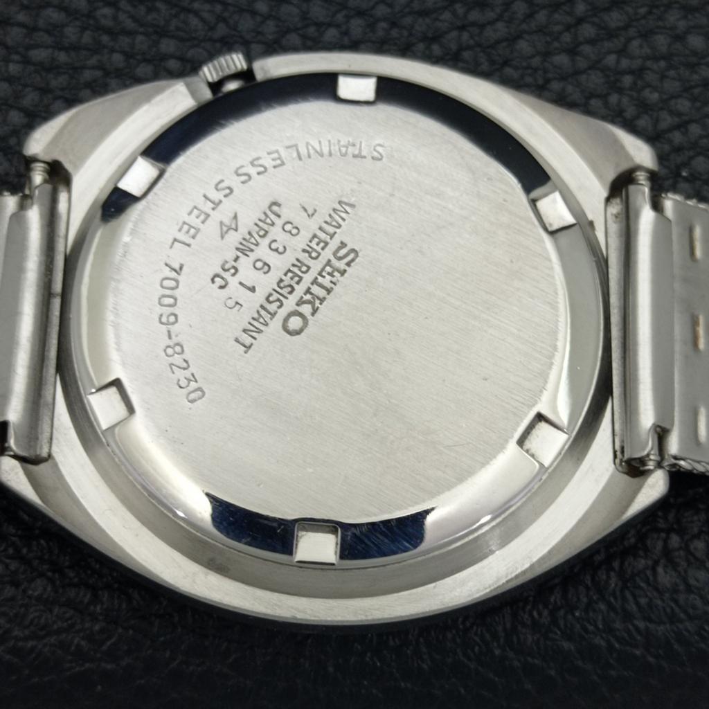 SEIKO AUTOMATIC VINTAGE 7009A JAPAN MENS FERRARI DIAL WATCH a700405-5