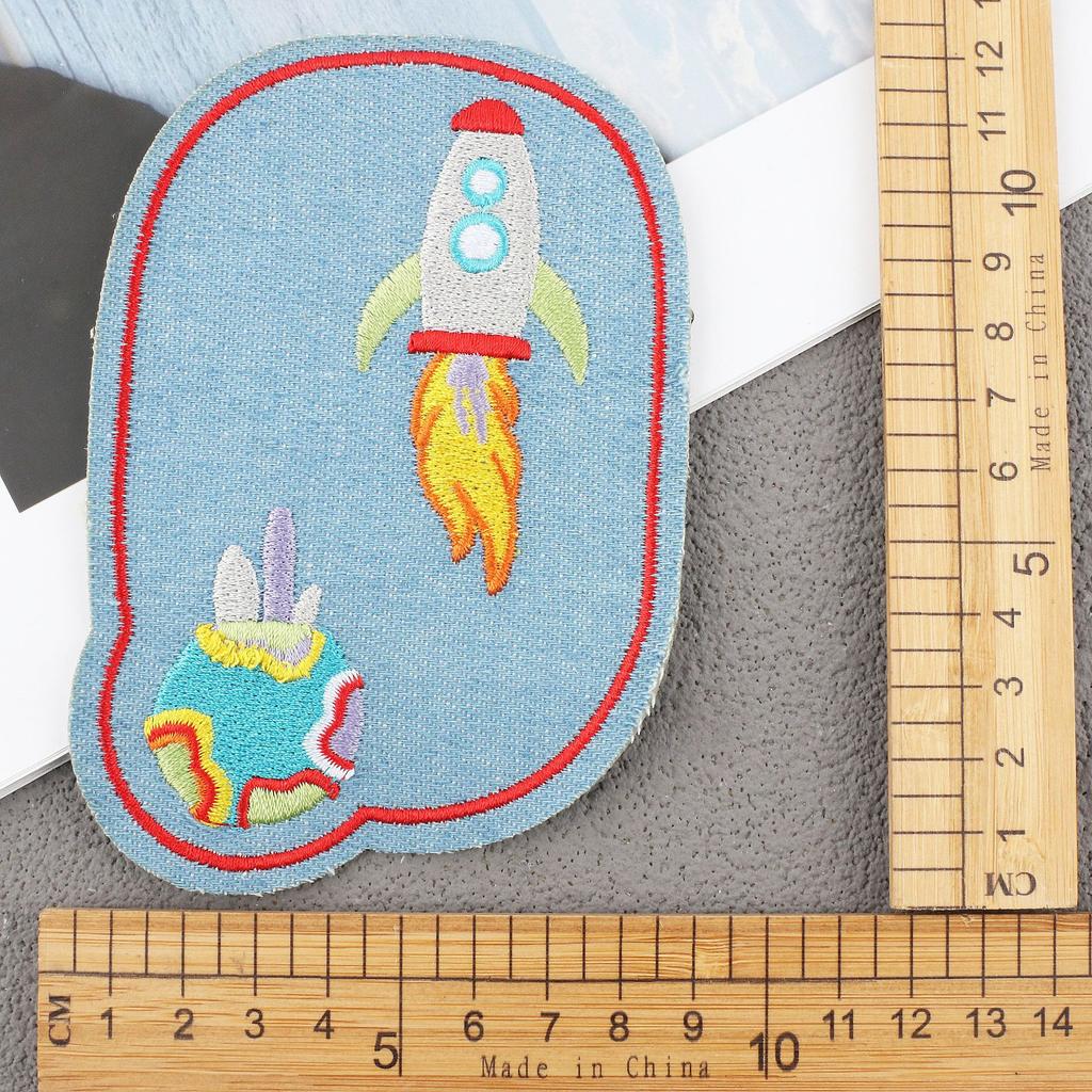 Hot-Selling Cloth Stickers Cartoon Embroidery Stickers Jeans Knee Stickers Ripped Holes Repair Embroidery Label Adhesive Patch Stickers