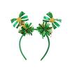 StPatricks Day HairHoop for Irish National Day Celebration Glittering Powder Headband for Theme Party Festival Gathering