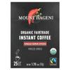 Mount Hagen Fair Trade Freeze-Dried Instant Coffee, 25 Individual Sticks, 50g (1.76 Oz)