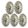 5PCS Round Hand Grip Ring Printed Silicone Fidget Toy Finger Trainer for Rehabilitation Training