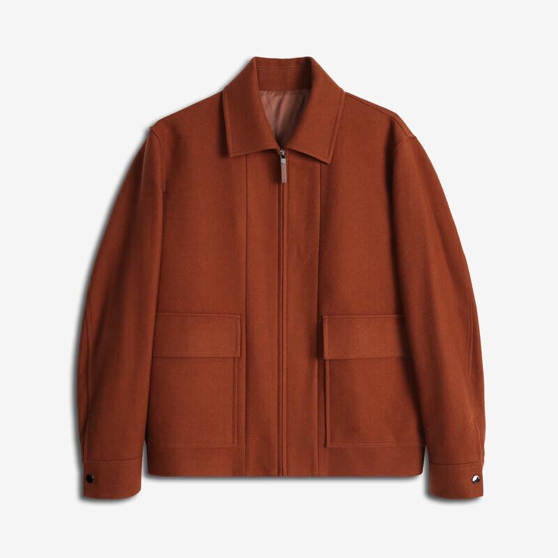 K-Boxing Men's Autumn Wool Blend Lapel Short Jacket