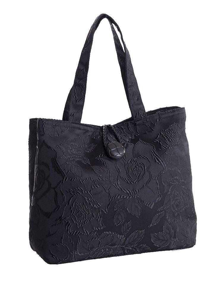 

Aurora Japanese-made formal bag with front closure and gusset, suitable for both formal and informal occasions, black, suitable for weddings and