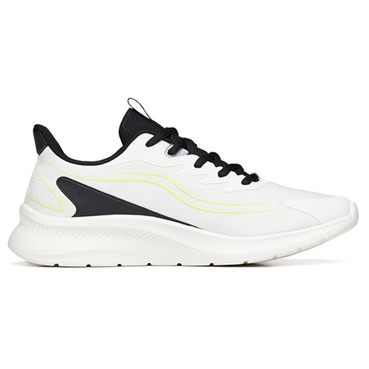 New Anta Running Collection Cushioning Abrasion Resistant And Resilient Properties Low Top Running Shoes Men's White Green 912235581-4