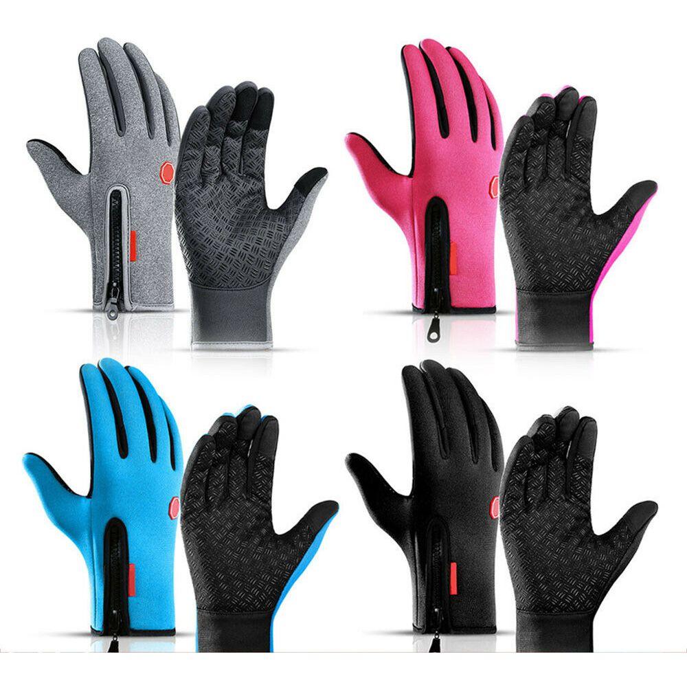 Non-Slip Cycling Gloves Warm Waterproof Gloves Outdoor Touchscreen Mitten  Skiing