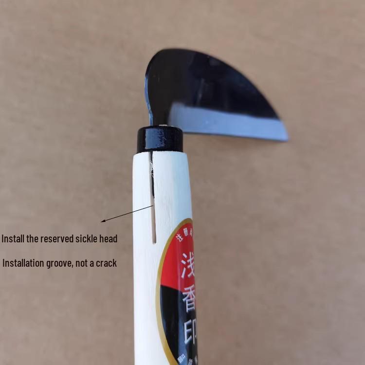 Kuzokichi Japanese Stainless Steel 120 Weeding Sickle - All-Steel Gardening Tool for Grass Cutting