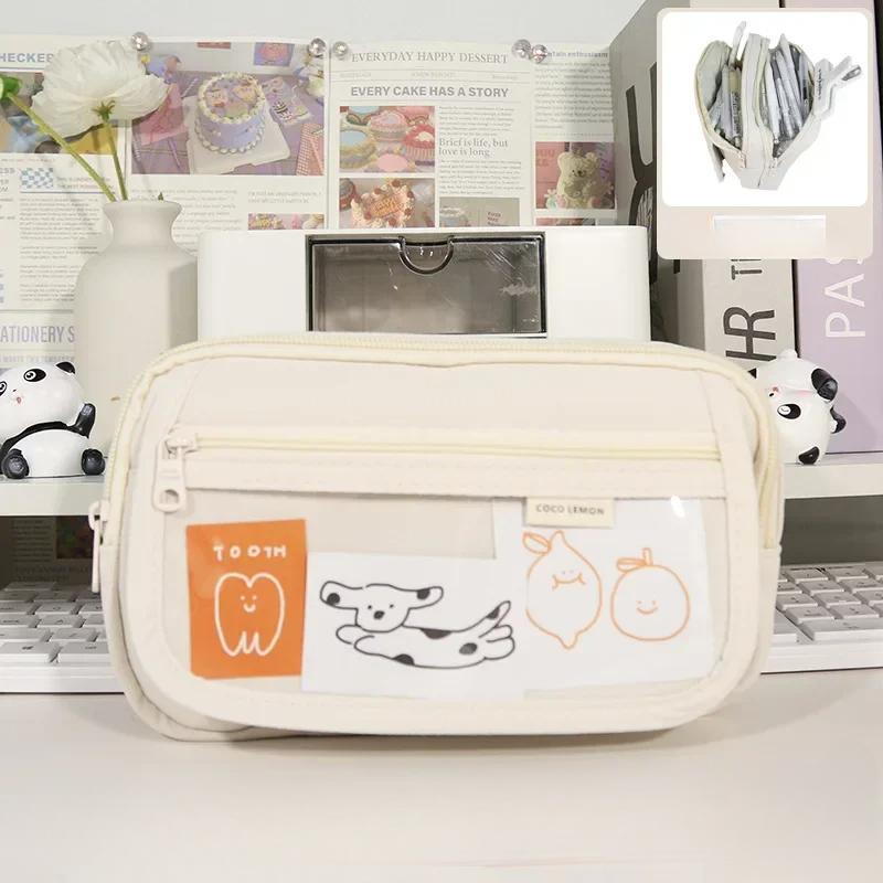 Roztomilé velkokapacitní penálky Vícevrstvé víceúčelové penálky Studentský držák na tužky školní potřeby