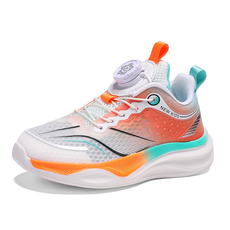 Boys shoes spring and autumn children's mesh sneakers medium and older boys breathable running mesh shoes