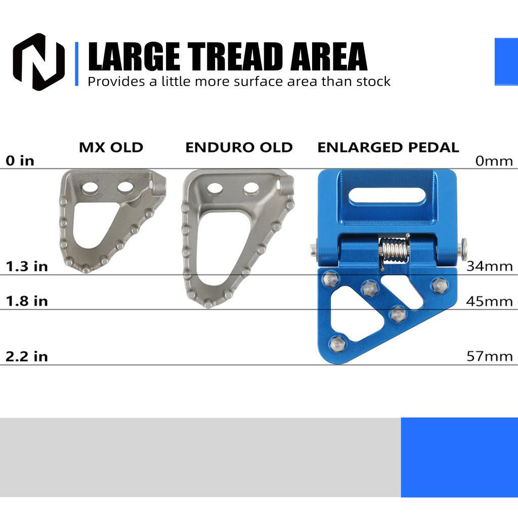 For Husqvarna TE 300 2017-2024 Rear Brake Pedal Tip Plate TE 250 TE 300i TE 250i FE 250 FE 350 FE 450 501 TX 300 TC FC TX FX