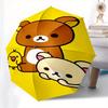 Rilakkuma,Bear Automatic Umbrella-Foldable, Durable 8-Bone Design, Compact and Stylish, Great for Camping, Halloween, Christmas, Mother's Da