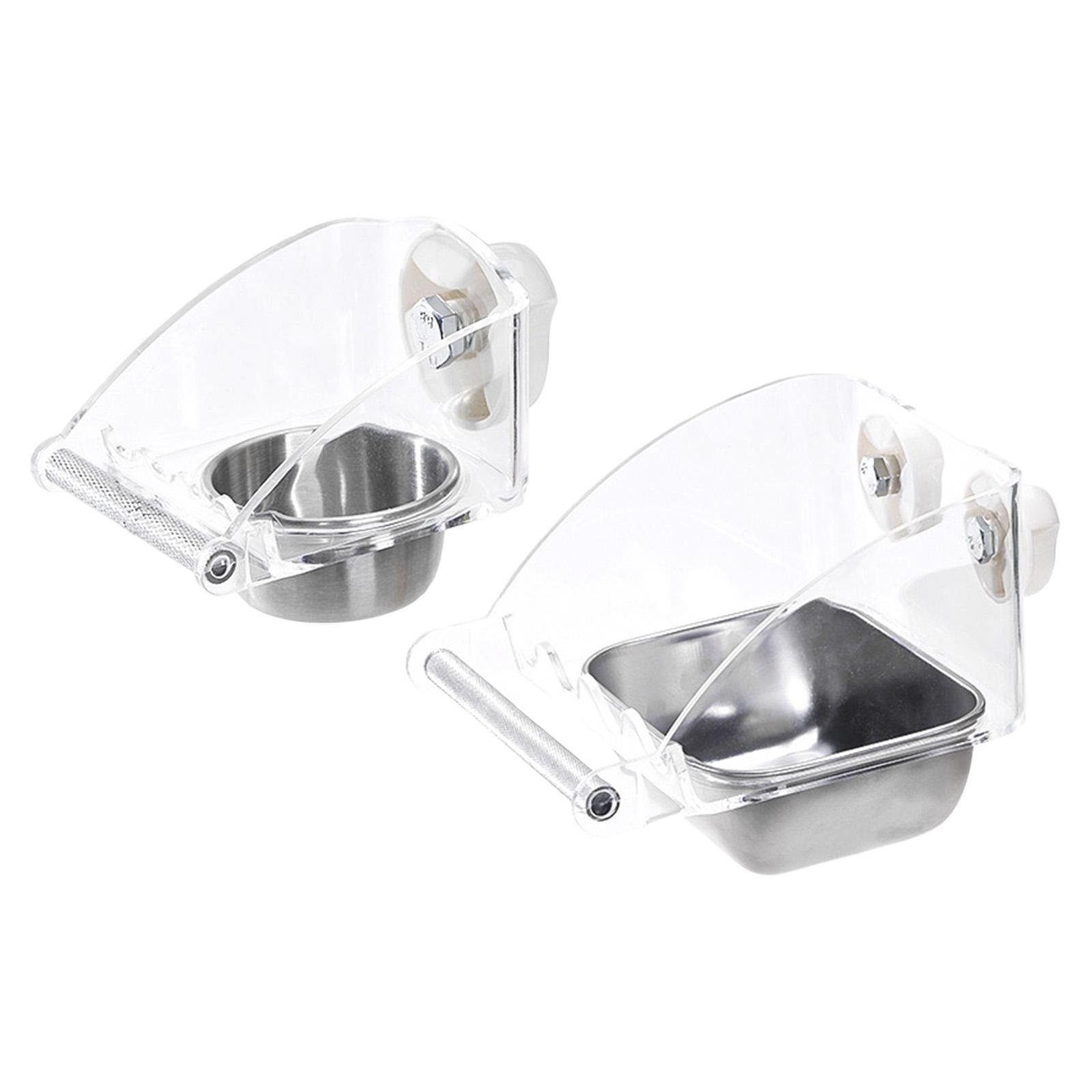 

Bird Feeder for Cage Food Container with Anti Slip Stand Parakeet Cage Accessories for Parakeets Small Cockatoos Parrot Bird S