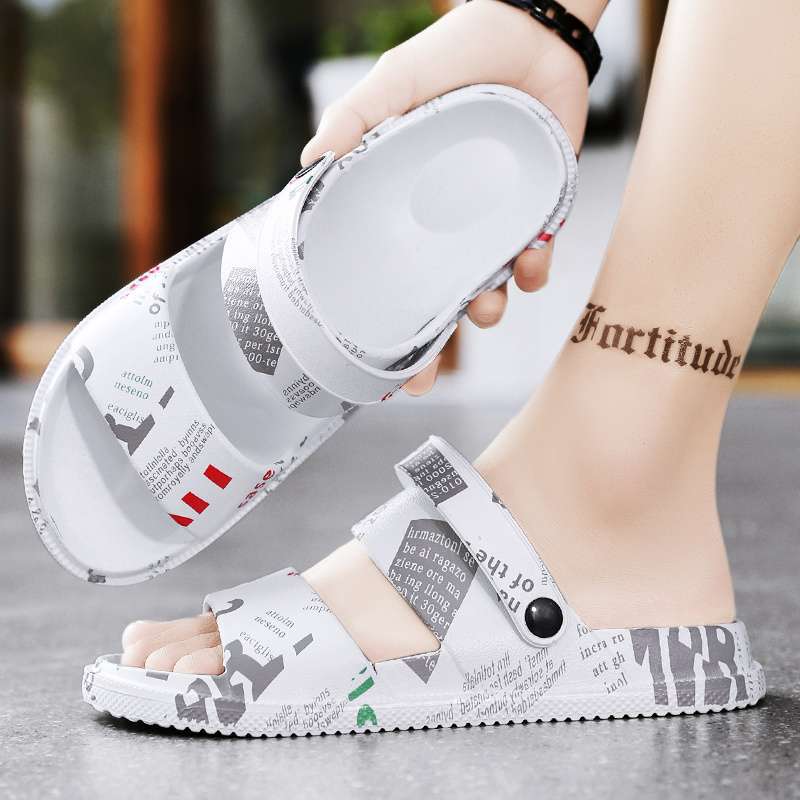 Slippers Men's Summer Wear Non-slip and Deodorant Dual-purpose Driving Sandals Men's Stepping On Shit Soft-soled Wear-resistant Sandals Men
