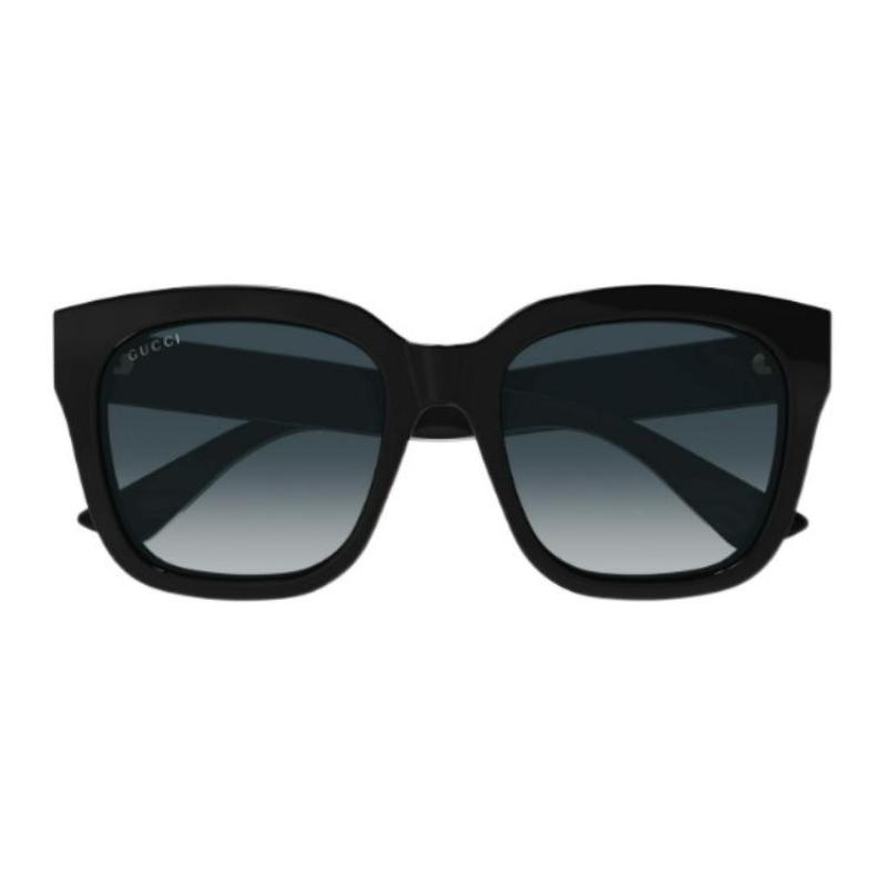 Gucci Temple Embellishment Square Sunglasses Women’s Black