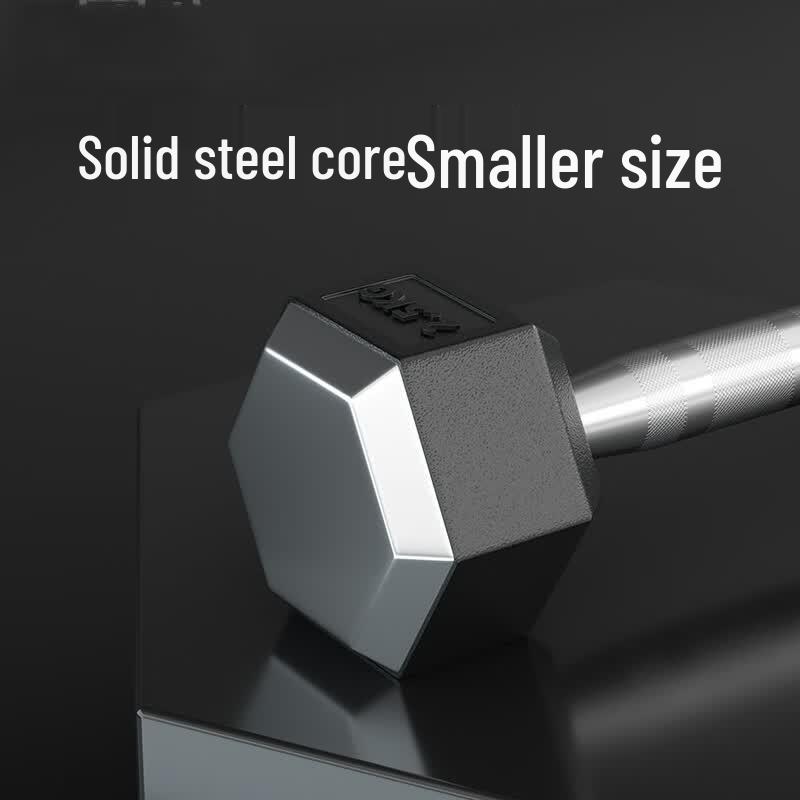 Eco-Friendly Rubber-Coated Hexagonal Dumbbells