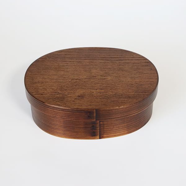 900ml Magewappa Bento Made of Sawara Cypress for Men Box, Oval, Lacquered, Large, Wood,