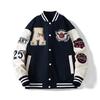 American Retro Embroidered Baseball Jacket for Men & Couples - Spring/Autumn Collection