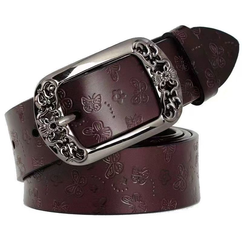 1 Piece Women's Waist Belt New Korean Version of the Belt Retro Button Fashionable Versatile Casual Decoration Jeans Belt Suitab
