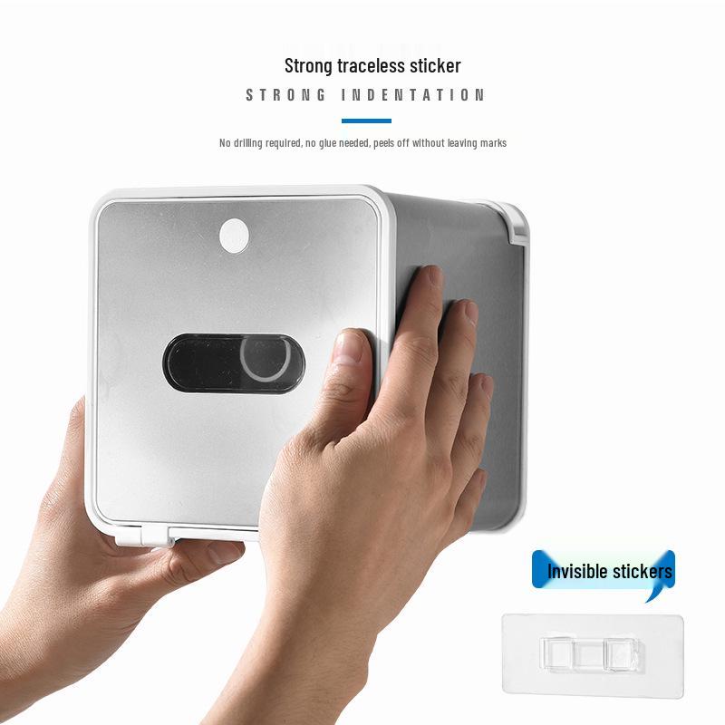 Waterproof No-Punch Toilet Paper Storage Rack and Towel Holder