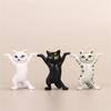 Funny Cat Doll Ornaments Kawaii Cats Pen Holder Plastic Crafts Earphone Support For Room Office Desk Accessories Home Decoration