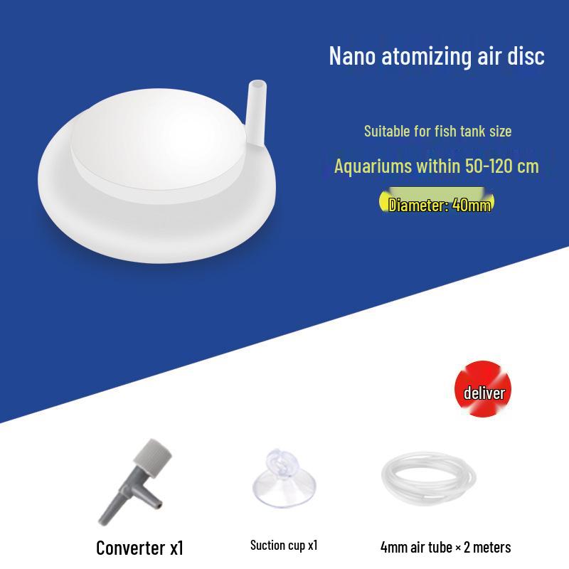 Nano Air Disc Stone: Silent Oxygen Diffuser for Fish Tanks