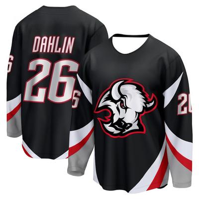 Maglia da Hockey su Ghiaccio da Uomo Retro Larga Blocco di Colore Manica Lunga Scollo a V Numero 18 e Lettera 3D Stampati Gioco di Allenamento Festa