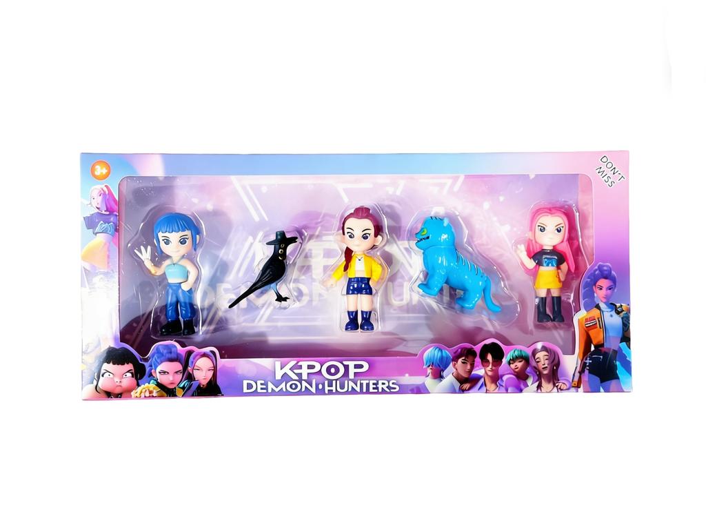 Bandai Hot Model Dolls Kpop Devil Hunter Rumi/Mira/Zoey Anime Character DIY Decorative Toy Boys Girls Gift Demon Slayer