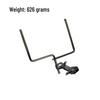 Universal Half-Quick Lock Rotating Cymbal Stand Extension with Angled Rod for Cowbell and Water Cymbal Mounting
