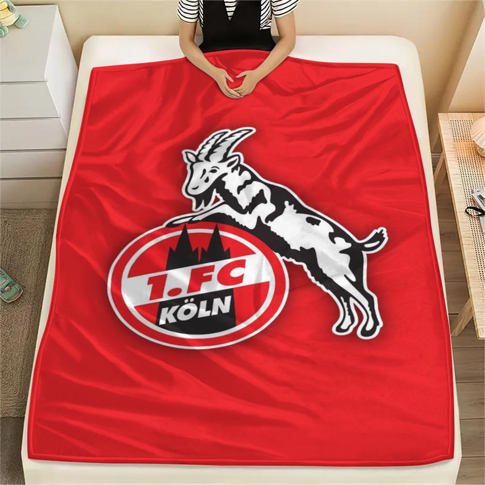 1 stuks FC KÖLN Print Flanellen Deken, Hoge kwaliteit Comfortabel voor Alle Seizoenen, Woondecoratie, Warmte en Comfort, Perfect voor Kerstcadeaus52