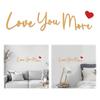 Retro Love You Bye Wall Decors Love You Bye Acrylic Sign for Home Coffee Wall Art Gift to Express Warm for Your Family