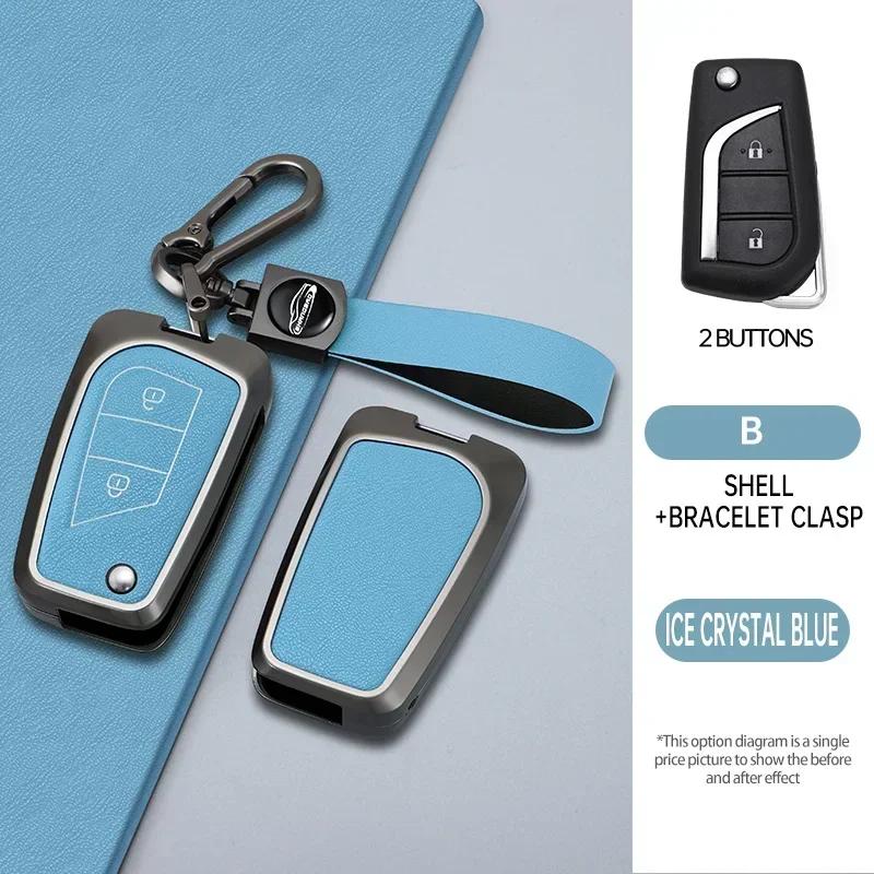 

zinc alloy Car Key Protective Cover Remote Key Case for Toyota Yaris Rav4 Highlander Auris Avensis Aygo Scion TC IM 2015 2016