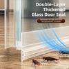 3m TPE Glass Door Seal Strip Transparent Frameless Glass Door Seal Shower Sweep  Glass Door Panel