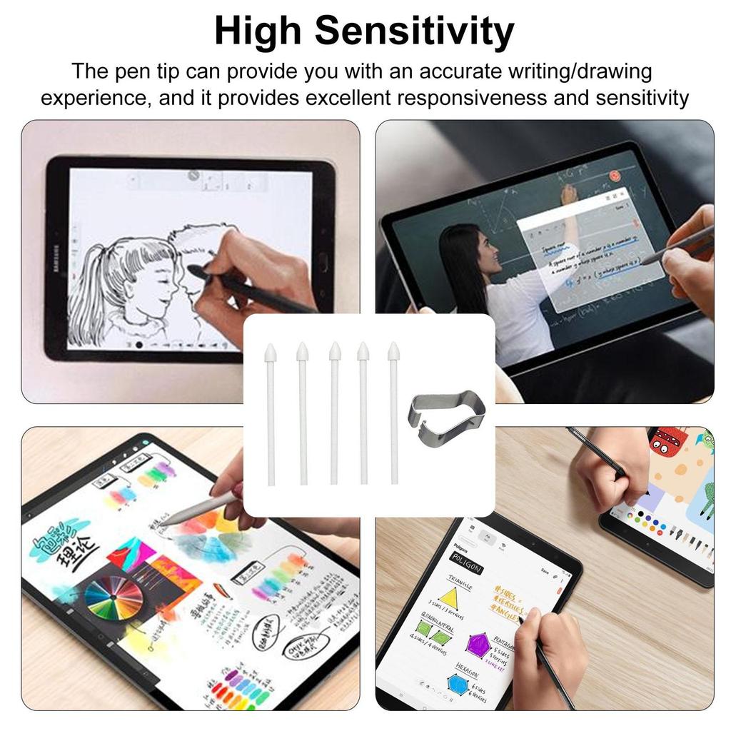 Compatible for Samsung Tab S7 S6 Stylus Pen Hard Nib Tips Universal Size