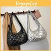 Chic And Versatile Shoulder Bag For Women Featuring Diamond Pattern And Soft Fabric