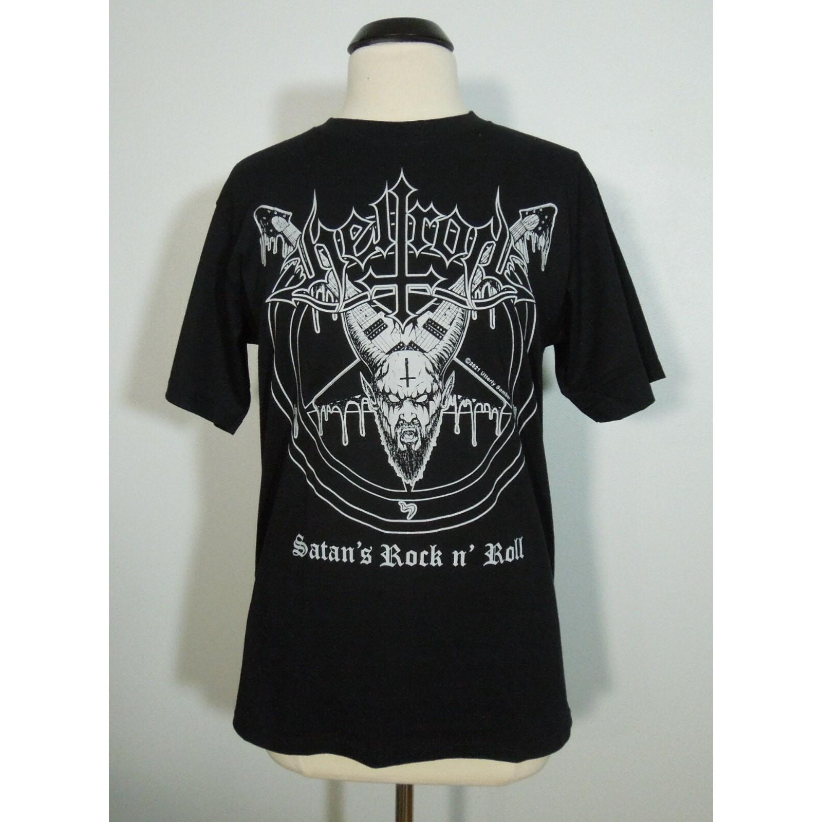 HELLROT Satan s Rock n  Roll M MEDIUM Official T-Shirt Black Men s Unisex T-Shirt L
