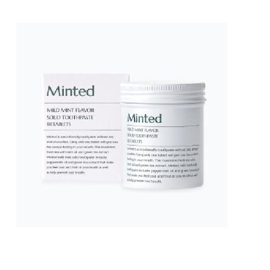 Minted Mild Mint Solid Toothpaste (Choose 1 of 2 Types) (90 Tablets/180 Tablets)