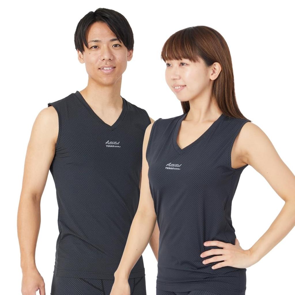 Activital TERAXCOOL Thermal Cooling Sleeveless Innerwear, Black, Size M