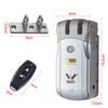 Wireless Remote-Control Smart Lock with Invisible Design and Electric Bull Head Lock for No-Drill Installation