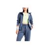 Asics Damen Laufbekleidung SS24 Sport Feuchtigkeitstransport Schnelltrocknend Zip-Up Kapuzenjacke Damenjacken Dunkelblau 2032D123-400