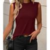 Women's Tank Top Summer Casual Splicing Cotton O Neck Loose Elegant Sleeveless Tops Women T Shirt Blusa Streetwear Clothing