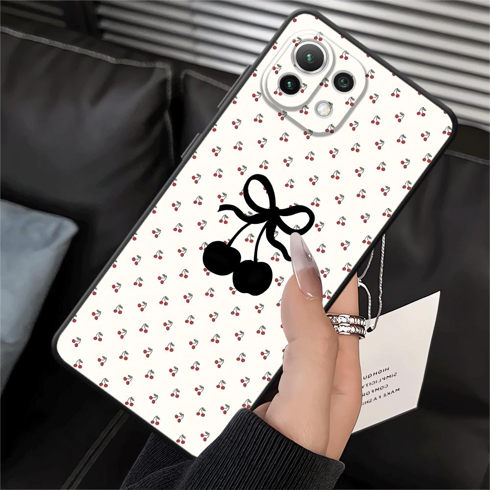 Funda Phone Cover Case for Xiaomi Mi 12 11T 12T Pro 13 Lite 12X 10T 11 14 Cartoon Cherry Xiaomi 12