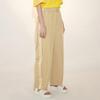 LESS Women's Summer High-Waist Loose Straight-Leg Cotton Blend Pants