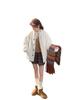 Coat women's winter new environmentally friendly lamb wool fur fluffy warm top cotton clothes
