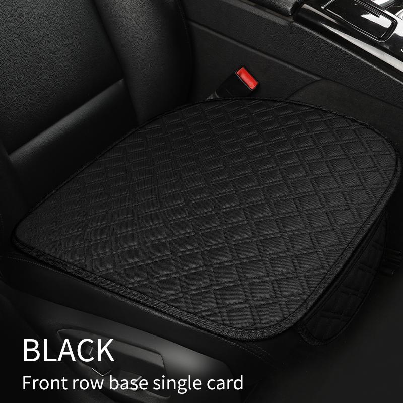 New Linen Car Seat Cushion Three Piece Set, Four Season Universal Anti Slip Five Seat Backrest Car Seat Cushion, Summer Cushion