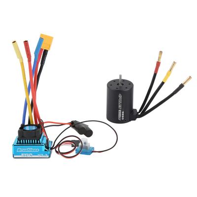 3650 2300KV Brushless Motor with 120A Brushless ESC Electronic Speed Controller for 18 110 RC Car