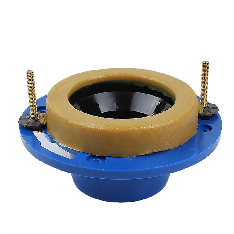 Toilet Flange With Wax Ring For Toilets Replacement Kit Includes Bolts PVC Toilet Flange Repair Kit , Fit Toilet Install-B61B