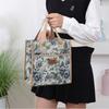 New Thickened Floral Print Lunch Bag Thermal Waterproof Insulation Bag Large Capacity Portable Handbag