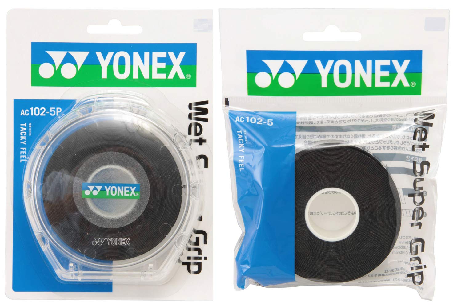 

YONEX Wet Super Grip Tape and Refill Set Black чорний