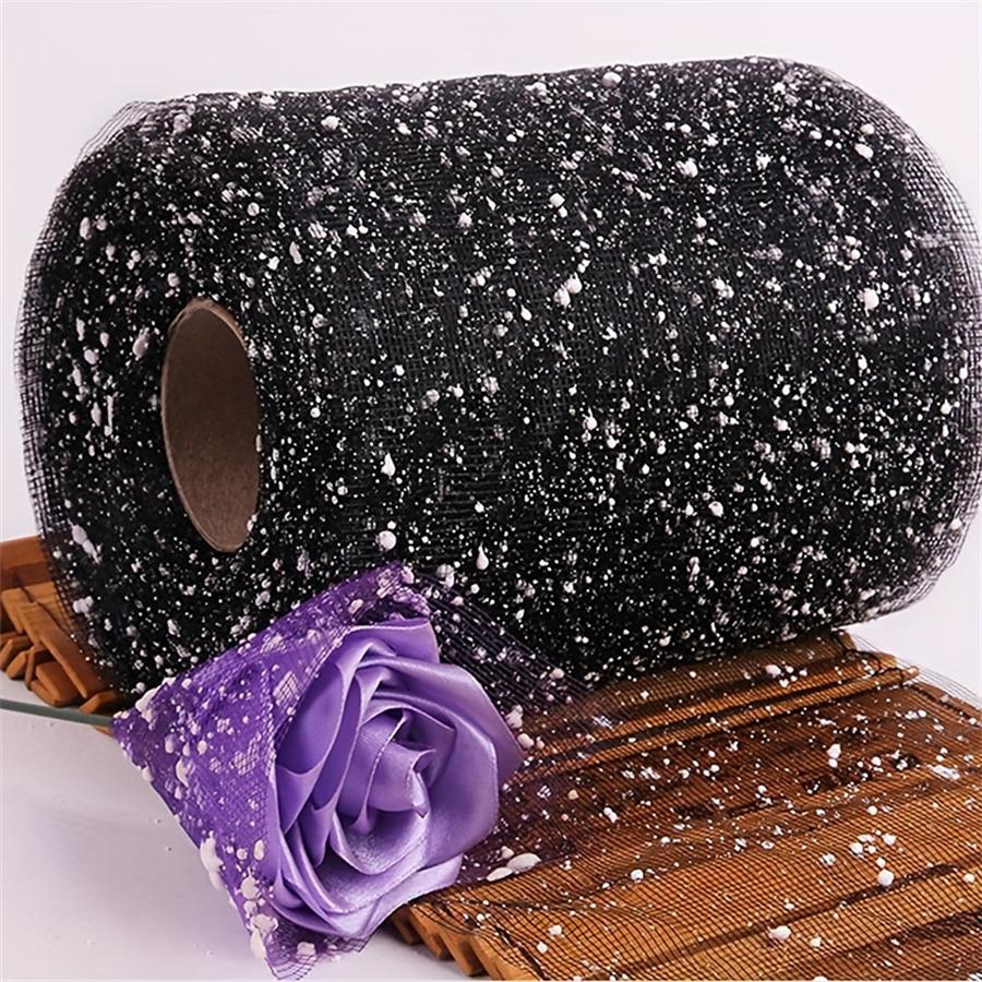 

Handcrafted Silk Ribbon Rose Wrapping Paper - Versatile for Bouquets, Home & Office Decor | Available in Multiple Colors чёрный